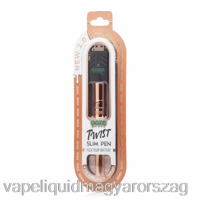 Ooze Slim Twist Pen 2.0 Flex Temp Akkumulátor Rose Gold Vape Folyadék